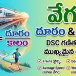 Speed, Distance & Time (వేగం, దూరం & కాలం)