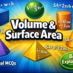 Volume & Surface Area (ఘనపరిమాణము  మరియు ఉపరితల వైశాల్యం)