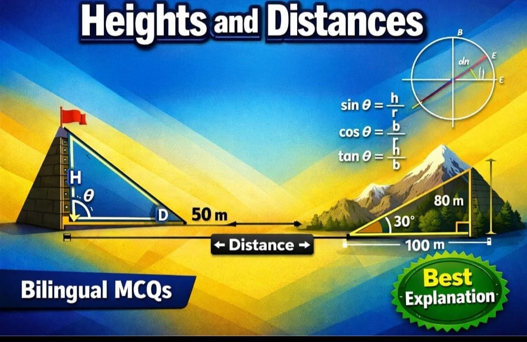 Heights & Distances (ఎత్తు మరియుదూరం )